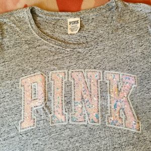 SOLD PINK Victoria's Secret bling shirt